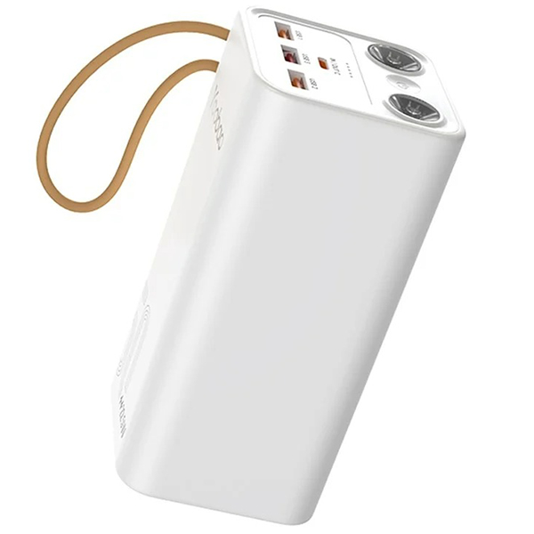 Повербанк 50000 mAh 22.5W Yoobao H5, с быстрой зарядкой SCP PD+QC, с фонариком Белый