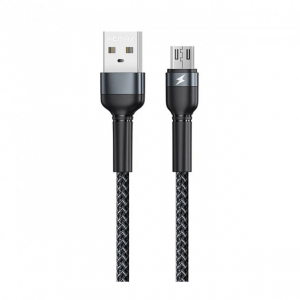 Дата Кабель для заряджання REMAX Jany RC-124m USB 2.0 — micro USB 2.4A Чорний (1м)