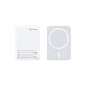 Внешний павербанк Remax RPP-509 5000 mAh 15W MagSafe 20W PD USB-C+QC White