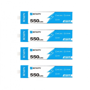 Аккумулятор BETAFPV BT2.0 550mAh 1S Battery – LiHV батарея для FPV-дрона, 550 мАч, 40C, 4 шт
