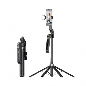 Трипод для смартфона FUNSNAP A16 с AI-отслеживанием лица 360° / 5-осевой / аккумулятор 1800 мАч / высота до 1.8м / Bluetooth-пульт