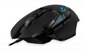 Мышь компьютерная проводная игровая Logitech G502 с подсветкой / 11 программируемых кнопок / DPI 25600 / Черный