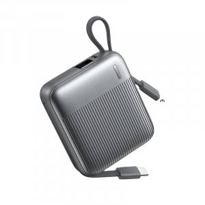 Павербанк Remax FC-05 / 10000 мАч / 22,5 Вт / USB-C +  Lightning / PD+QC / Серый