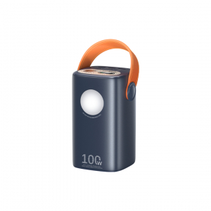 Павербанк 60000 мАч Remax RPP-100 – 100 Вт, PD+QC, USB-C+USB-A, дисплей, фонарик, синий