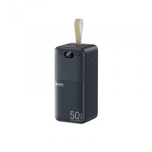 Павербанк Remax RPP-117 / 50000 мАч / 27Вт + 22.5Вт / USB-C, 2 x USB-A / PD+QC / Черный