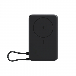 Павербанк Xiaomi Magnetic Power Bank з підставкою / 10000 мАг / до 33 Вт / USB-C + MagSafe / PD+QC / З кабелем / Сірий